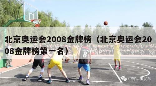 北京奥运会2008金牌榜（北京奥运会2008金牌榜第一名）